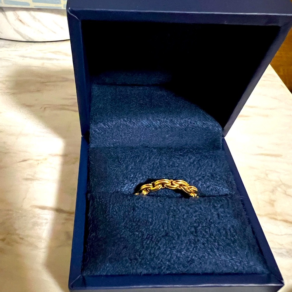 Missoma gold bond ring